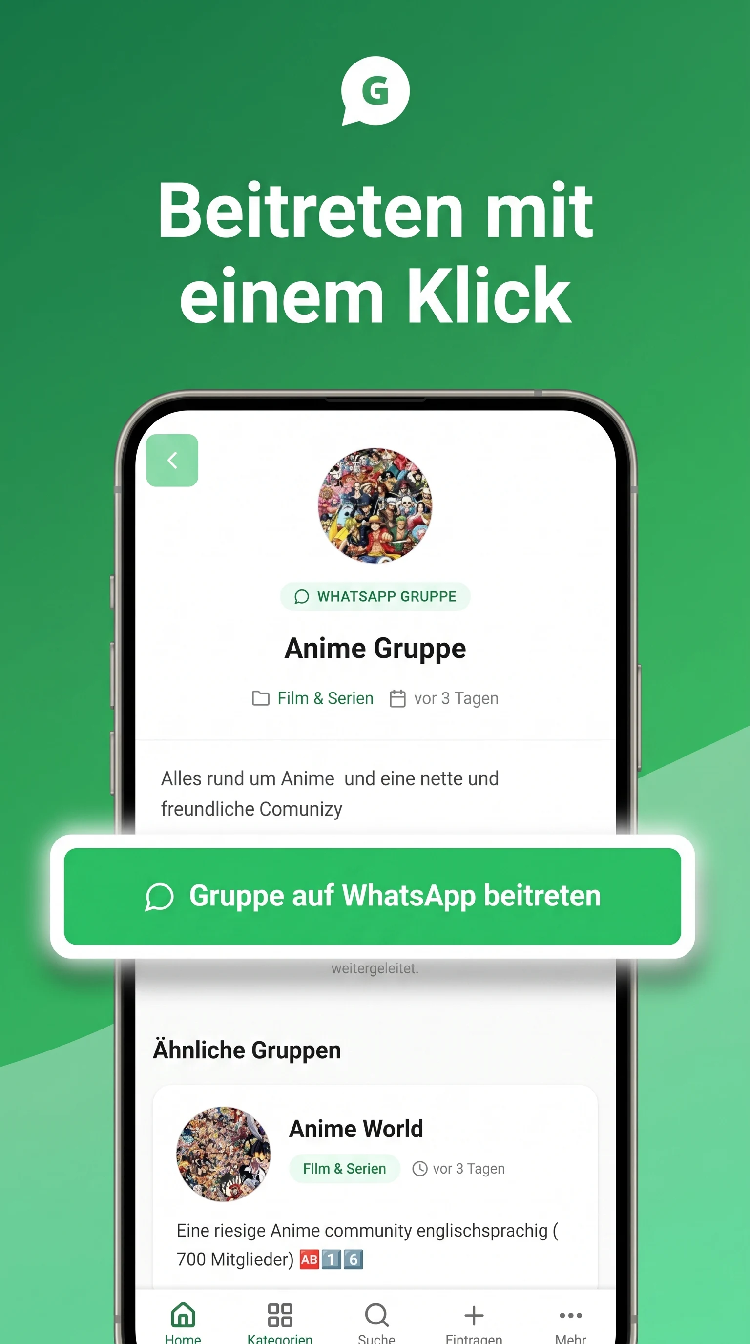 Groupler — WA Gruppen finden screenshot